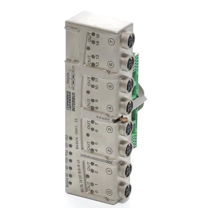 Produktfoto 1 von PHOENIX CONTACT Dezentrales I/O-Gerät IBS RL 24 DO 16/8-R-LK