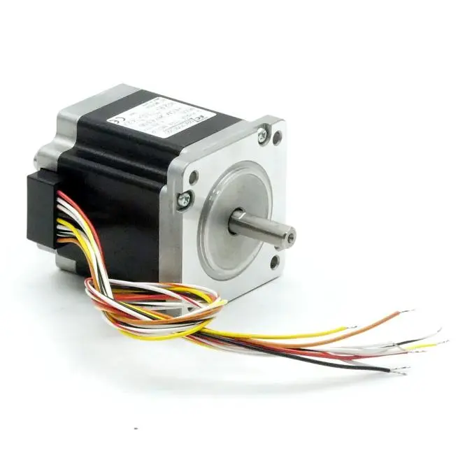 Produktfoto 1 von EC MOTION NEMA24 2-Phasen-Schrittmotor 1.8° 1.75Nm Litzen:8 3.0A 2-Wellenenden:8mm