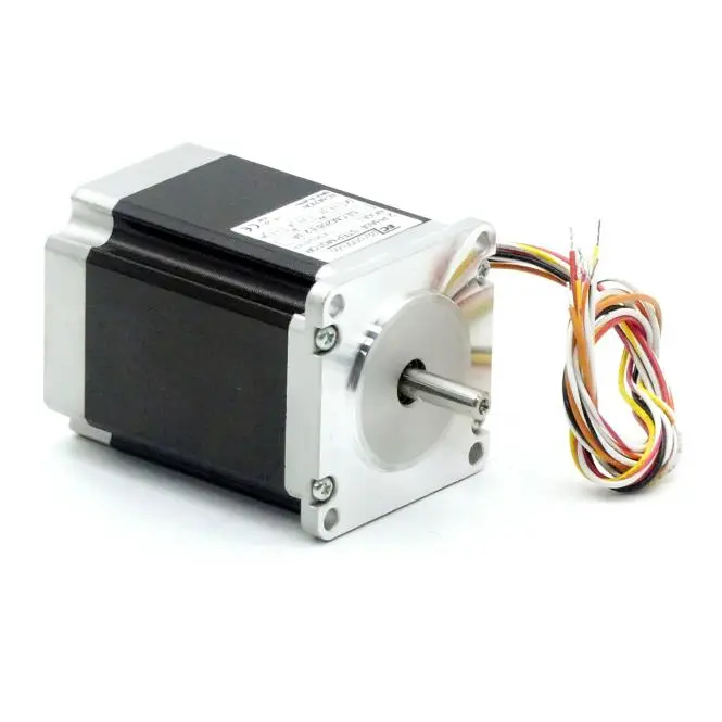 Produktfoto 1 von EC MOTION NEMA23 2-Phasen-Schrittmotor 1.8° 1.35Nm Litzen:8 2.3A Frontwelle:6.35mm