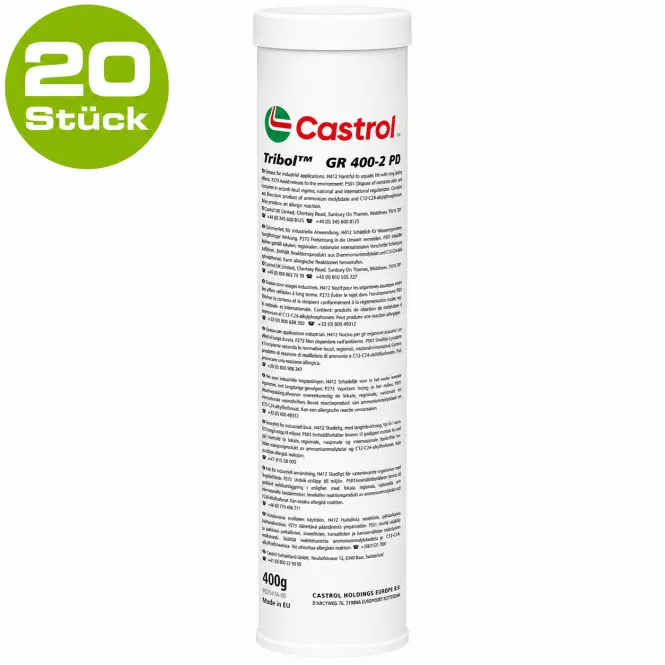 Produktfoto 1 von CASTROL 400 gr. Kartusche 20 Stück