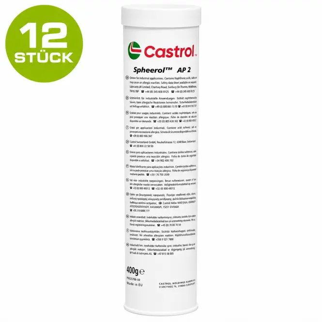 Produktfoto 1 von CASTROL 400gr. Kartusche 12 Stück