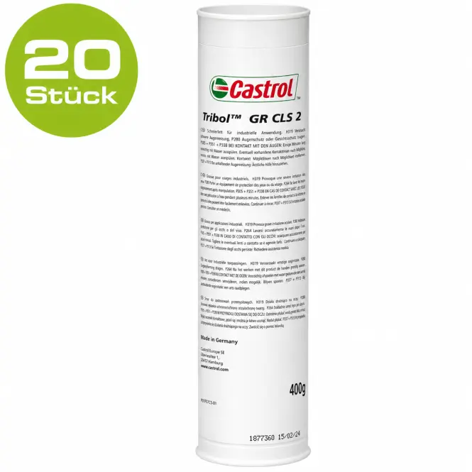 Produktfoto 1 von CASTROL 400 gr. Kartusche 20 Stück