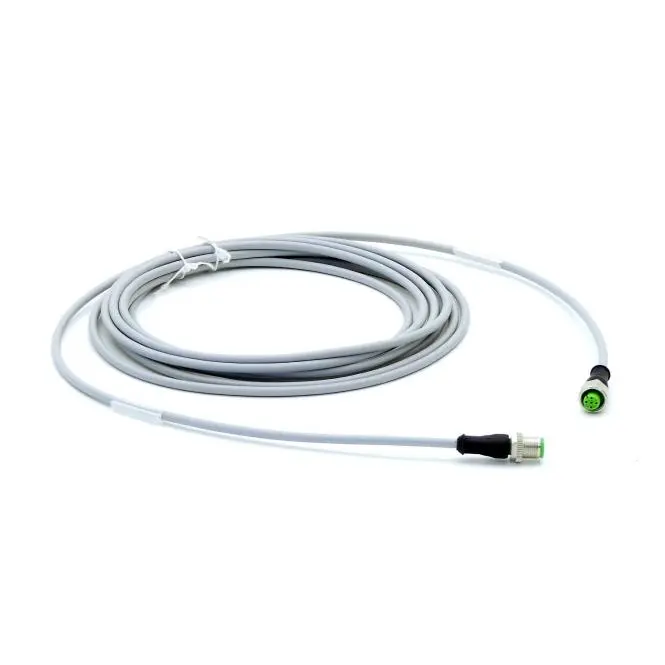 Produktfoto 1 von MURRELEKTRONIK M12 St. 0° / M12 Bu. 0° A-kod. PUR 4x0,34 gy UL/CSA + drag chain 5m