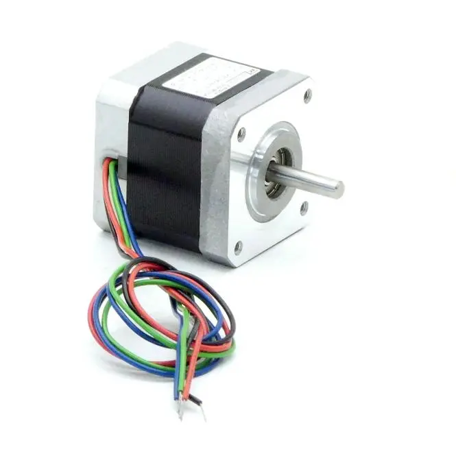 Produktfoto 1 von EC MOTION NEMA17 2-Phasen-Schrittmotor 1.8° 0.5Nm Litzen:4 1.3A Frontwelle:5mm