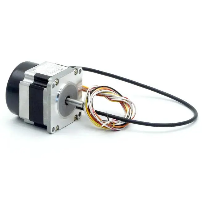 EC MOTION NEMA23 2-Phasen-Schrittmotor 1.8° 0.39Nm Litzen:8 2.0A Frontwelle:6.35mm Encoder Line Driver