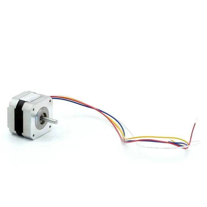 Produktfoto 1 von EC MOTION NEMA17 2-Phasen-Schrittmotor 1.8° 0.22Nm Litzen:4 1.3A Frontwelle:5mm