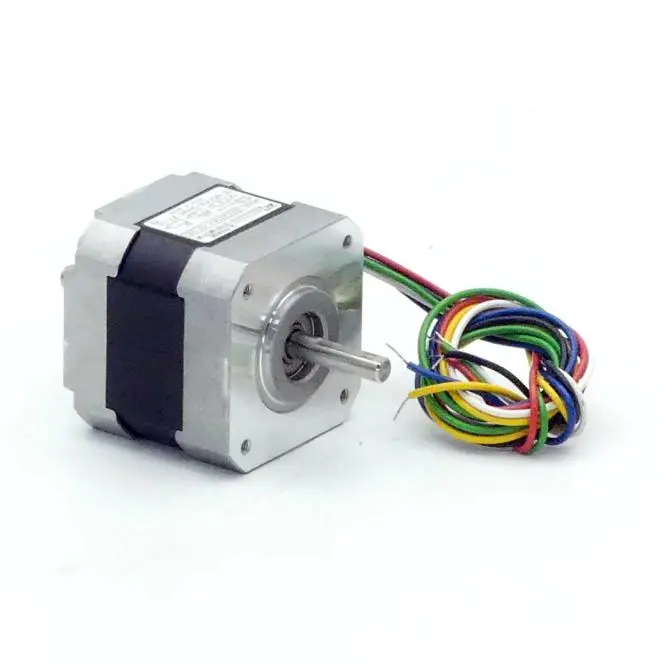 Produktfoto 1 von EC MOTION NEMA17 2-Phasen-Schrittmotor 1.8° 0.26Nm Litzen:6 1.2A 2-Wellenenden:5mm