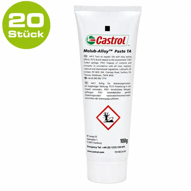 Produktfoto 1 von CASTROL 100 gr. Tube 20 Stück