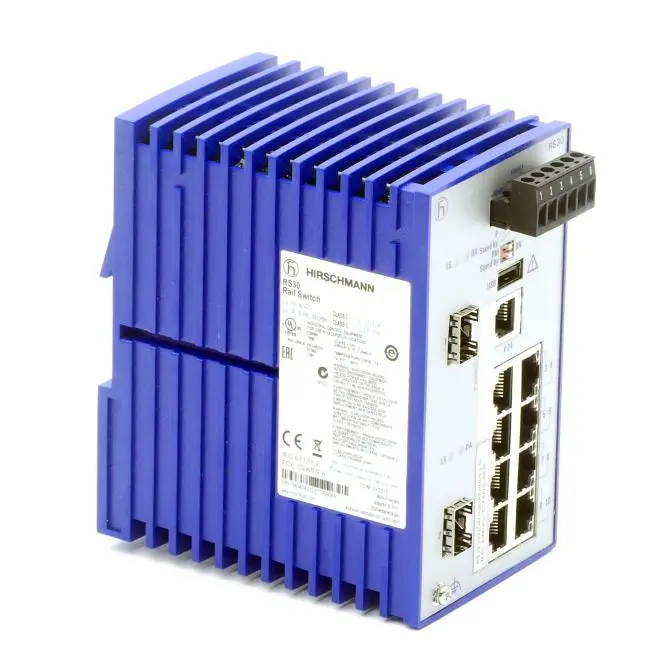 HIRSCHMANN Industrieller Ethernet-Rail-Switch RS30 RS30-0802O6O6SDAPHH09.0.00