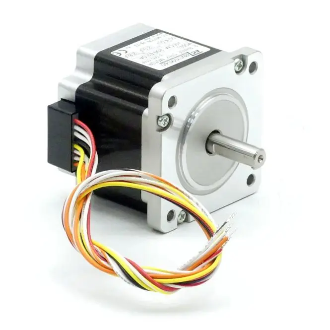 Produktfoto 1 von EC MOTION NEMA24 2-Phasen-Schrittmotor 1.8° 1.35Nm Litzen:8 2.0A Frontwelle:8mm