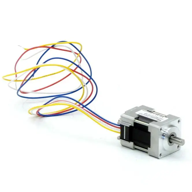 Produktfoto 1 von EC MOTION NEMA08 2-Phasen-Schrittmotor 1.8° 0.017Nm Litzen:4 0.5A 2-Wellenenden:4mm