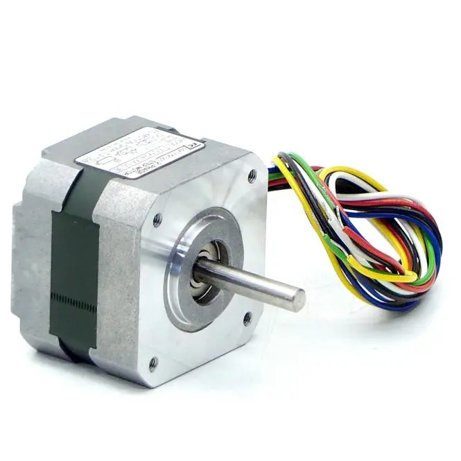 Produktfoto 1 von EC MOTION NEMA17 2-Phasen-Schrittmotor 0.9° 0.08Nm Litzen:6 0.3A 2-Wellenenden:5mm