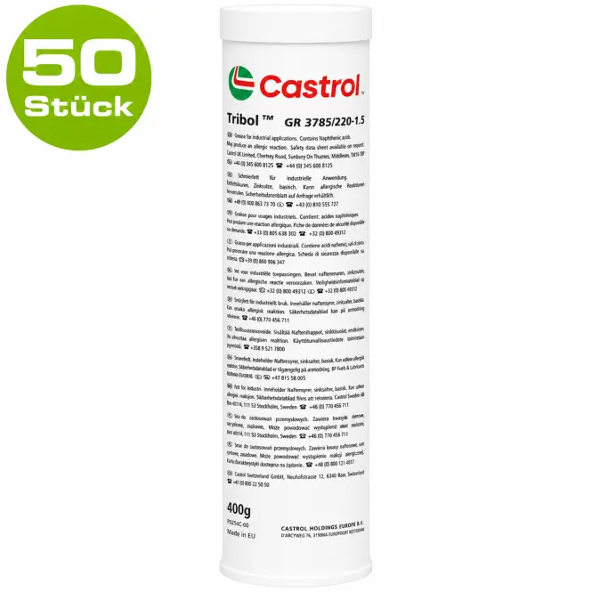 Produktfoto 1 von CASTROL 400 gr. Kartusche 50 Stück