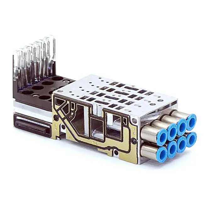 Produktfoto 1 von FESTO Anschlussplatte VMPA1-FB-AP-4-1 mit Elektronikmodul VMPA1-FB-EMG-8 533361 / 533352