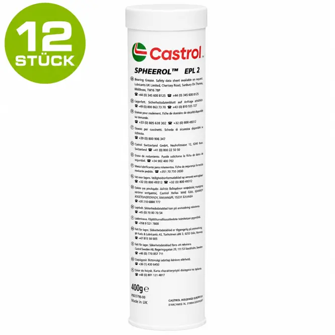 Produktfoto 1 von CASTROL 400gr. Kartusche 12 Stück