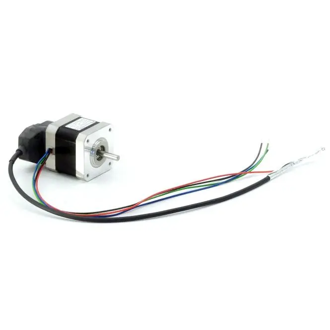 Produktfoto 1 von EC MOTION NEMA17 2-Phasen-Schrittmotor 1.8° 0.5Nm Litzen:4 1.3A Frontwelle:5mm Encoder Line Driver