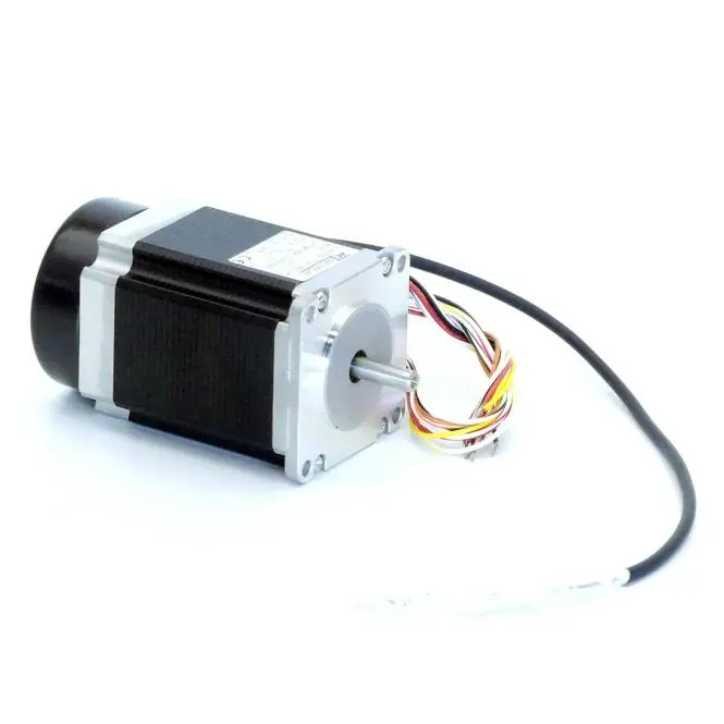 Produktfoto 1 von EC MOTION NEMA23 2-Phasen-Schrittmotor 1.8° 1.35Nm Litzen:8 2.3A Frontwelle:6.35mm Encoder Line Driver