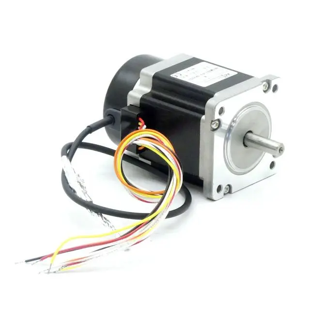 Produktfoto 1 von EC MOTION NEMA24 2-Phasen-Schrittmotor 1.8° 1.75Nm Litzen:8 3.0A Frontwelle: 8mm