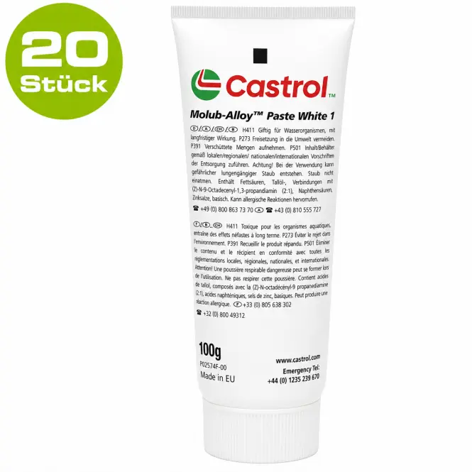 Produktfoto 1 von CASTROL 100 gr. Tube 20 Stück