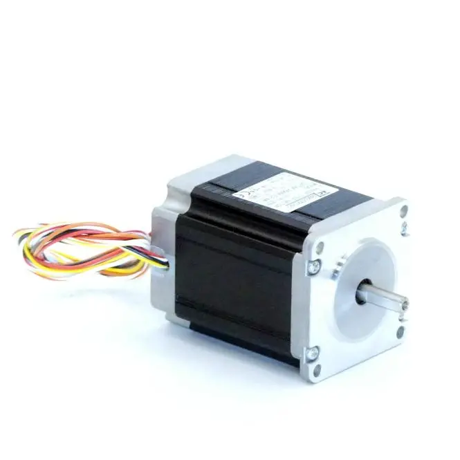Produktfoto 1 von EC MOTION NEMA23 2-Phasen-Schrittmotor 0.9° 1.45Nm Litzen:8 2.45A Frontwelle:6.35mm