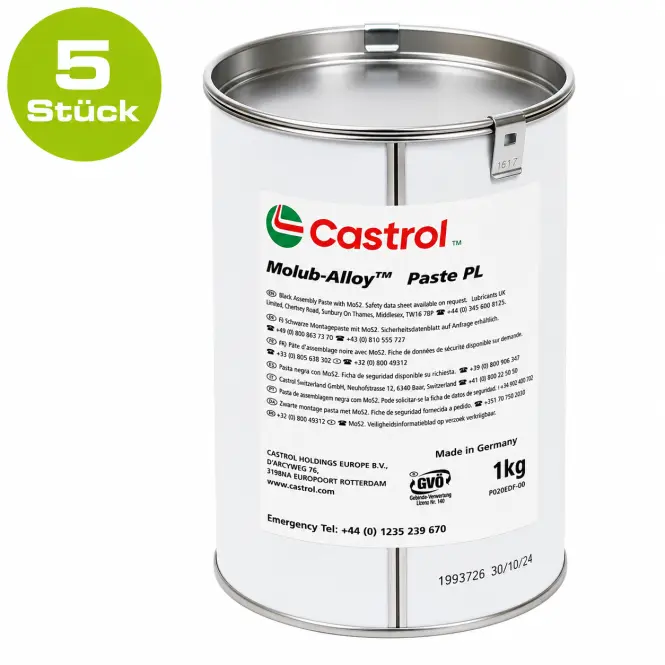 Produktfoto 1 von CASTROL 1 Kg Blechdose 5 Stück