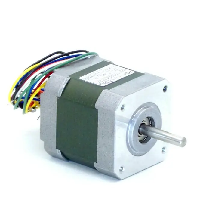 Produktfoto 1 von EC MOTION NEMA17 2-Phasen-Schrittmotor 1.8° 0.22Nm Litzen:6 0.4A Frontwelle:5mm
