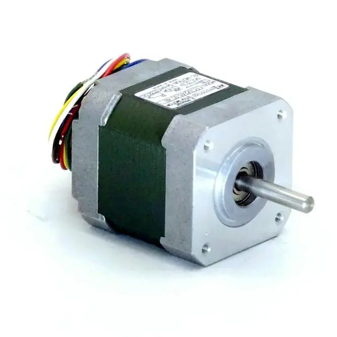 Produktfoto 1 von EC MOTION NEMA17 2-Phasen-Schrittmotor 1.8° 0.22Nm Litzen:6 0.4A 2-Wellenenden:5mm