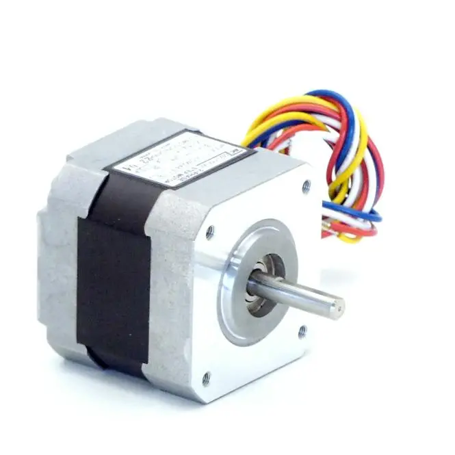 Produktfoto 1 von EC MOTION NEMA17 2-Phasen-Schrittmotor 1.8° 0.37Nm Litzen:4 1.13A 2-Wellenenden:5mm