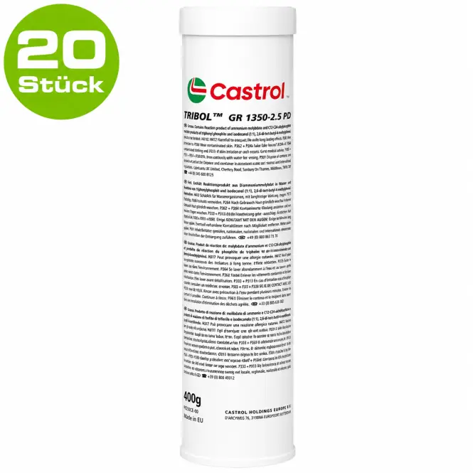 Produktfoto 1 von CASTROL 400 gr. Kartusche 20 Stück