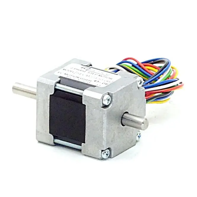 Produktfoto 1 von EC MOTION NEMA11 2-Phasen-Schrittmotor 1.8° 0.060Nm Litzen:6 0.95A 2-Wellenenden:5mm