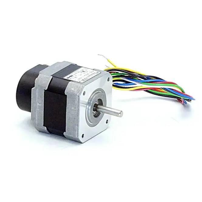 Produktfoto 1 von EC MOTION NEMA17 2-Phasen-Schrittmotor 1.8° 0.26Nm Litzen:6 1.2A Frontwelle:5mm Encoder TTL