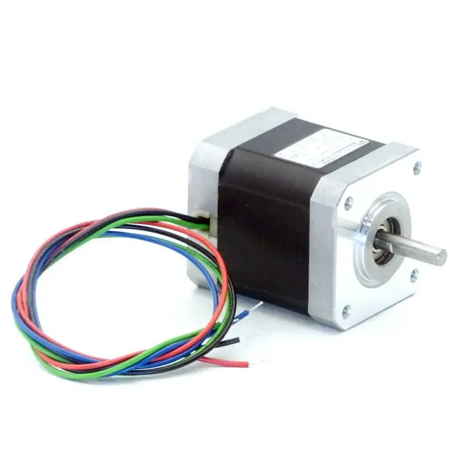 Produktfoto 1 von EC MOTION NEMA17 2-Phasen-Schrittmotor 1.8° 0.62Nm Litzen:4 0.85A Frontwelle:5mm