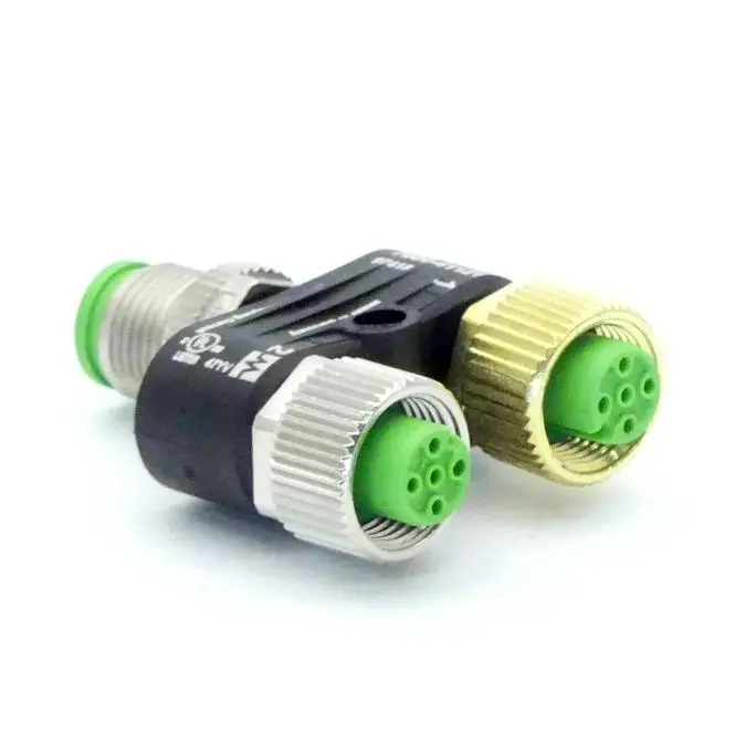 Produktfoto 1 von MURRELEKTRONIK T-Stück M12 St. / 2x M12 Bu. A-kod.