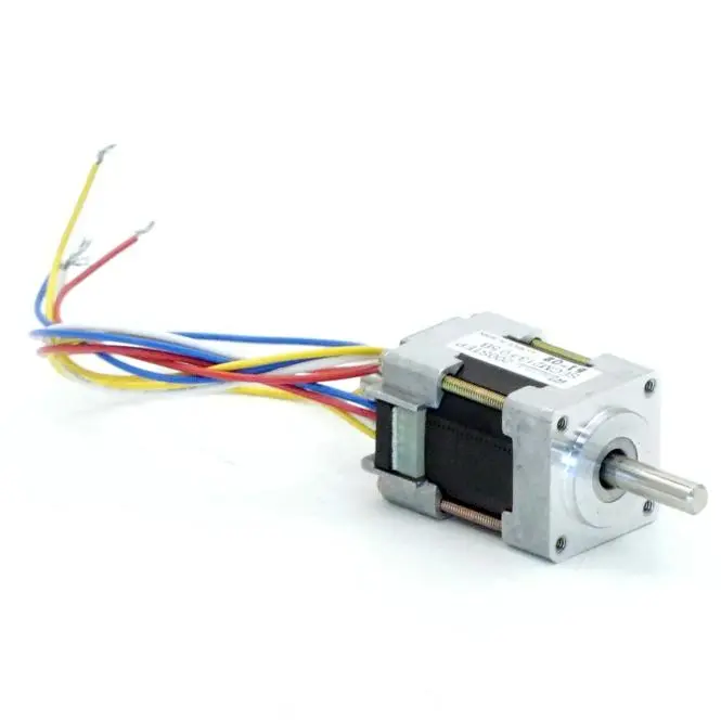 Produktfoto 1 von EC MOTION NEMA08 2-Phasen-Schrittmotor 1.8° 0.014Nm Litzen:4 0.5A 2-Wellenenden:4mm