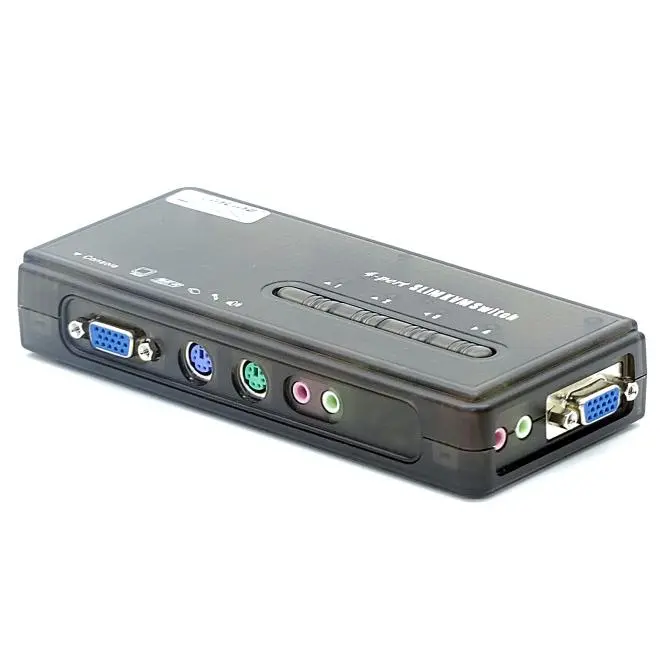 Produktfoto 1 von INLINE 4-port SLIM KVM Switch 60614G