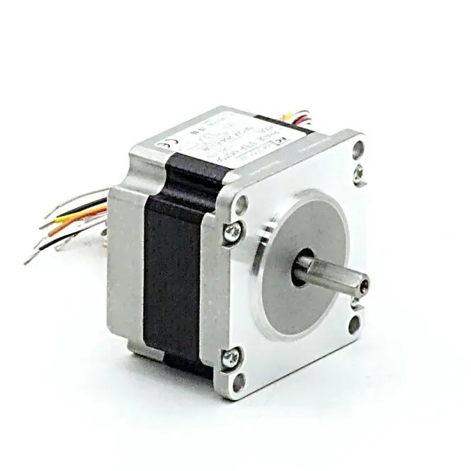 Produktfoto 1 von EC MOTION NEMA23 2-Phasen-Schrittmotor 1.8° 0.39Nm Litzen:8 3.0A 2-Wellenenden:6.35mm