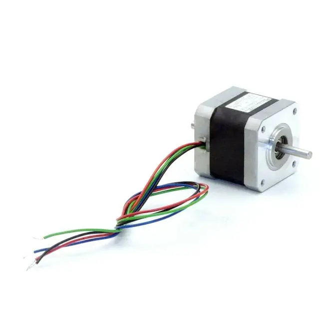 Produktfoto 1 von EC MOTION NEMA17 2-Phasen-Schrittmotor 1.8° 0.5Nm Litzen:4 0.85A 2-Wellenenden:5mm