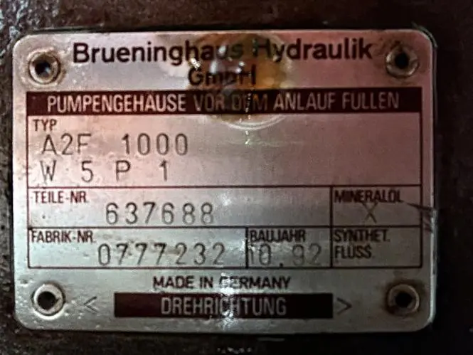 Produktfoto 1 von BRUENINGHAUS HYDROMATIK Axialkolben-Hydraulikmotor