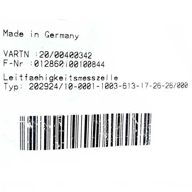 Produktfoto 1 von JUMO Leitfähigkeitsmesszelle 20/00400342