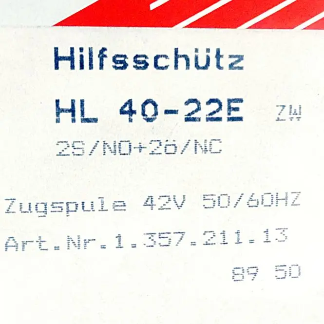 Produktfoto 1 von SCHIELE Hilfsschütz HL 40-22E