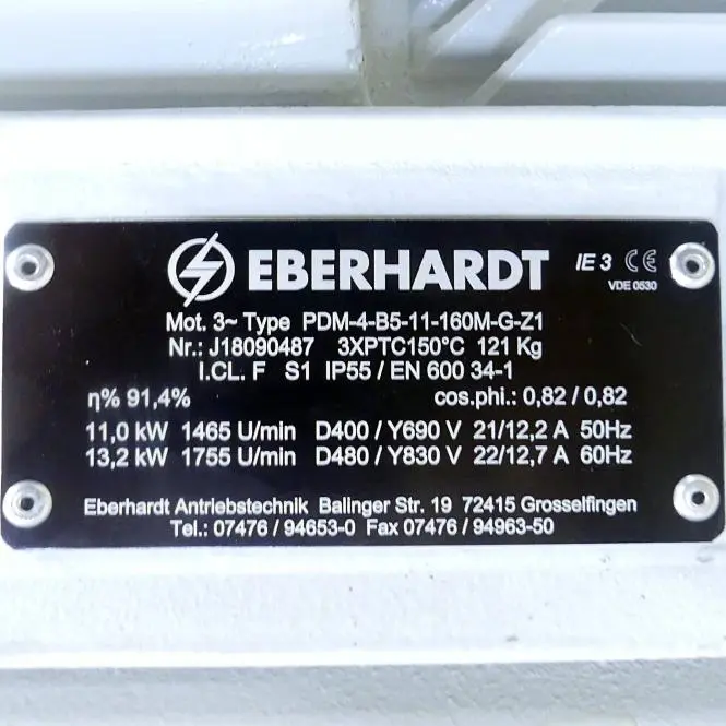 Produktfoto 1 von EBERHARDT Drehstrommotor