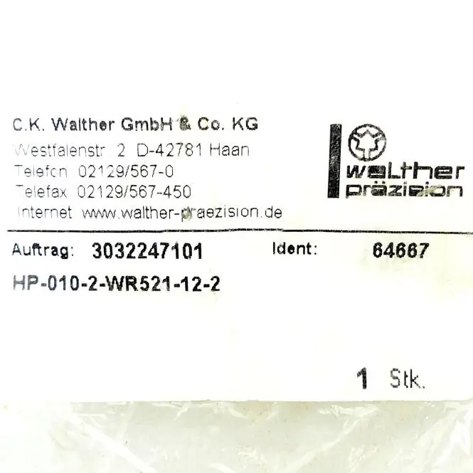 Produktfoto 1 von WALTHER_PRäZISION Kupplung