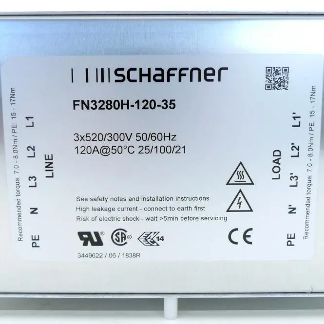 SCHAFFNER Spannungsversorgungsleitungsfilter