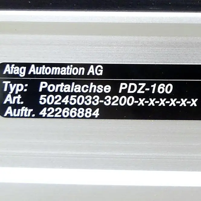 Produktfoto 1 von AFAG Portalachse PDZ-160