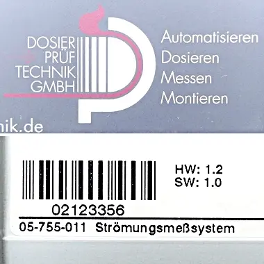 Produktfoto 1 von DOSIER PRüF TECHNIK Strömungsmesssystem