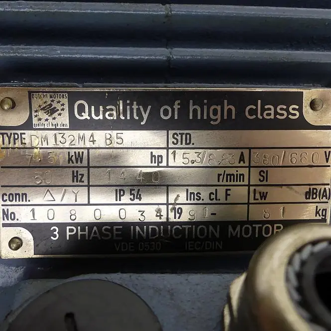 Produktfoto 1 von DUTCHI Drehstrommotor DM132M4 B5