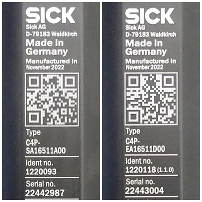 Produktfoto 1 von SICK Sicherheitslichtvorhang deTec4 C4P-SA16511A00, C4P-EA16511D00