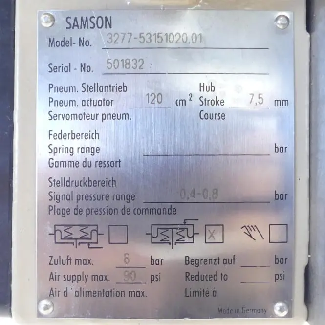 Produktfoto 1 von SAMSON Pneumatischer Antrieb