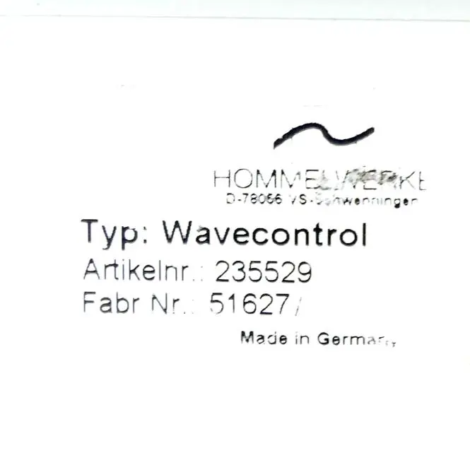 Produktfoto 1 von HOMMELWERKE Wavecontrol 51627/