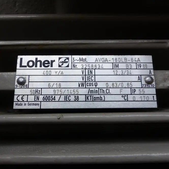 Produktfoto 1 von LOHER Drehstrommotor 3258834